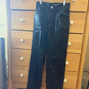 Levi's Black Leather Pants